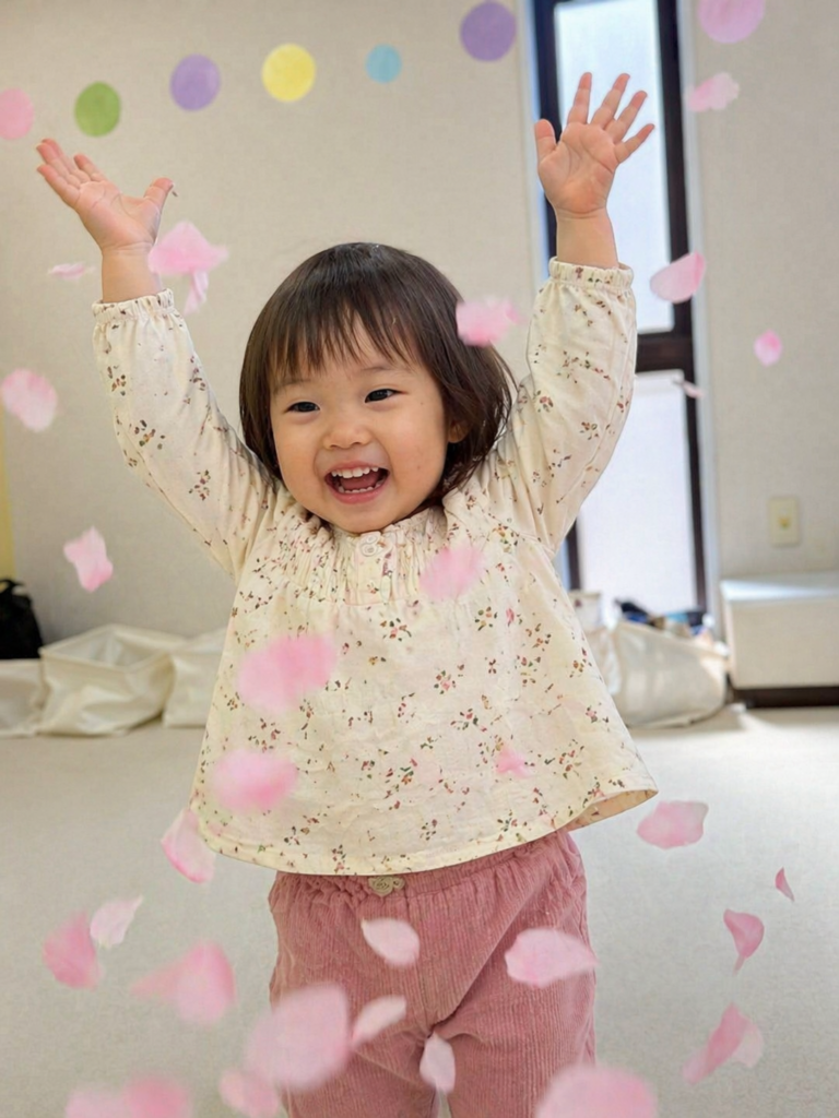 武蔵新城、春のリトミックで楽しむ子どもの様子